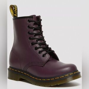 Dr. Martens Purple Leather Boots